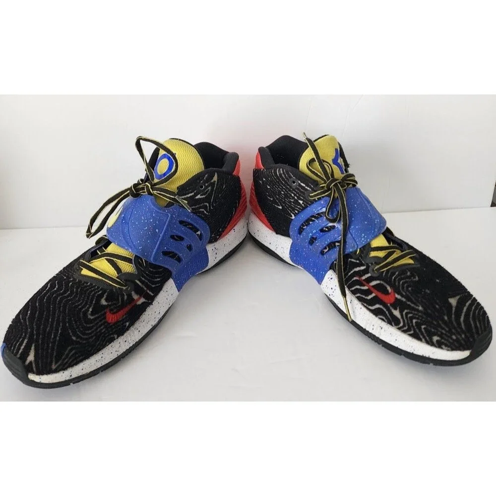 Men's Size 9.5 Nike KD 14 Pop Art Shoes Black-White-Yellow Strike CW3935-004